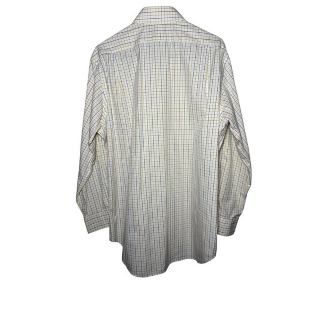 Polo Ralph Lauren Regent Classic Fit Shirt White Yellow Blue Check Size 16 32/33 - Picture 8 of 8